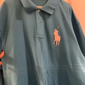 Big Pony Long Sleeve Polo -3XB